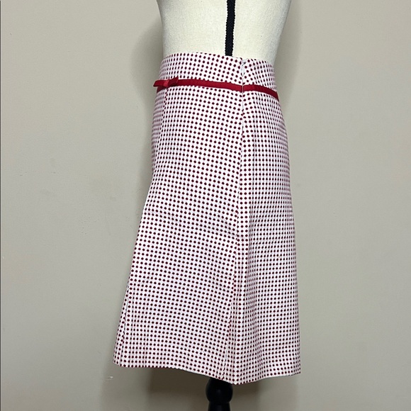 Chic Red and White Polka Dot  A-Line Skirt - Picture 8 of 12